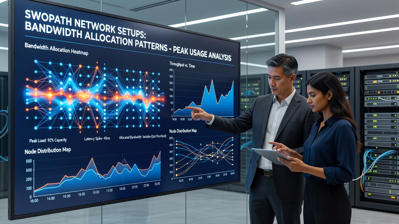 Examining Bandwidth Allocation Patterns During Peak Usage Periods in Swopath Network Setups